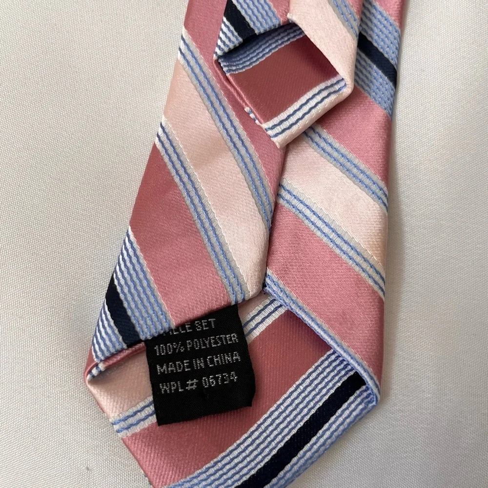 Elegant Striped Clip-on Boys Tie